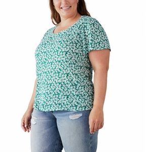 New Lucky Brand Ladies' Flutter Sleeve Top